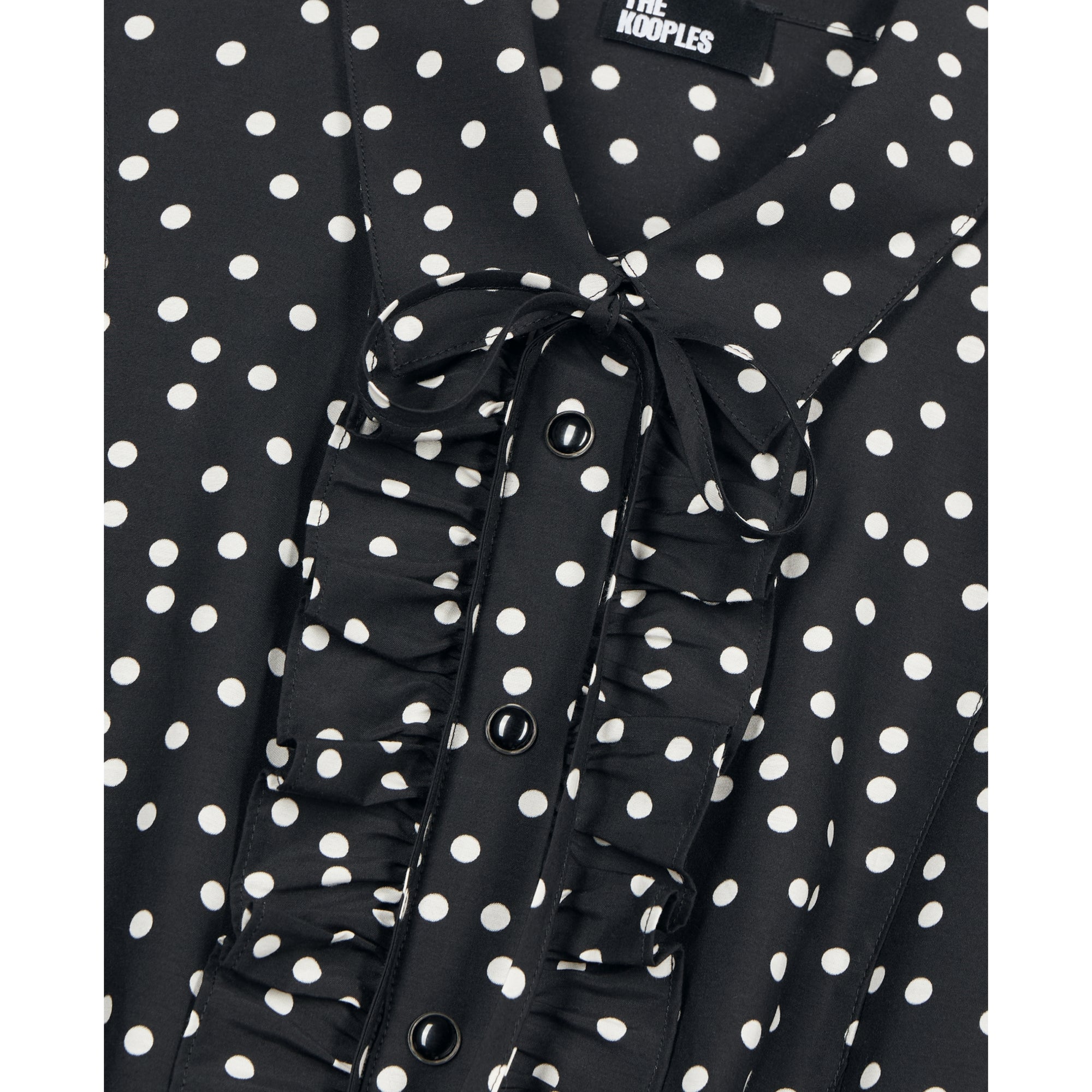 Polka Dot Shirt | Women | Black x White