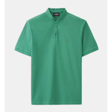 Polo With Officer Collar And Embroidery | Men | Green