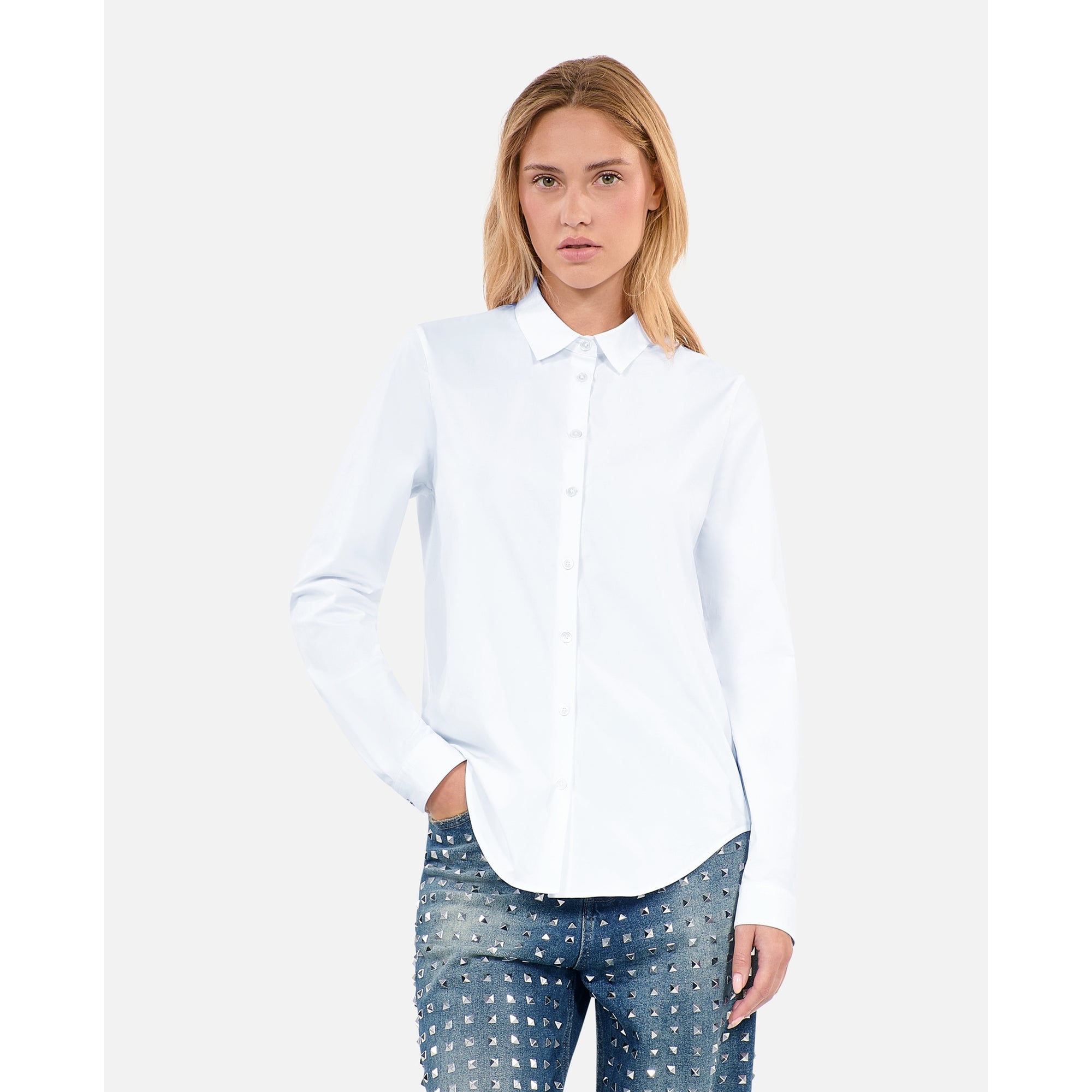 Poplin Shirt | Women | White