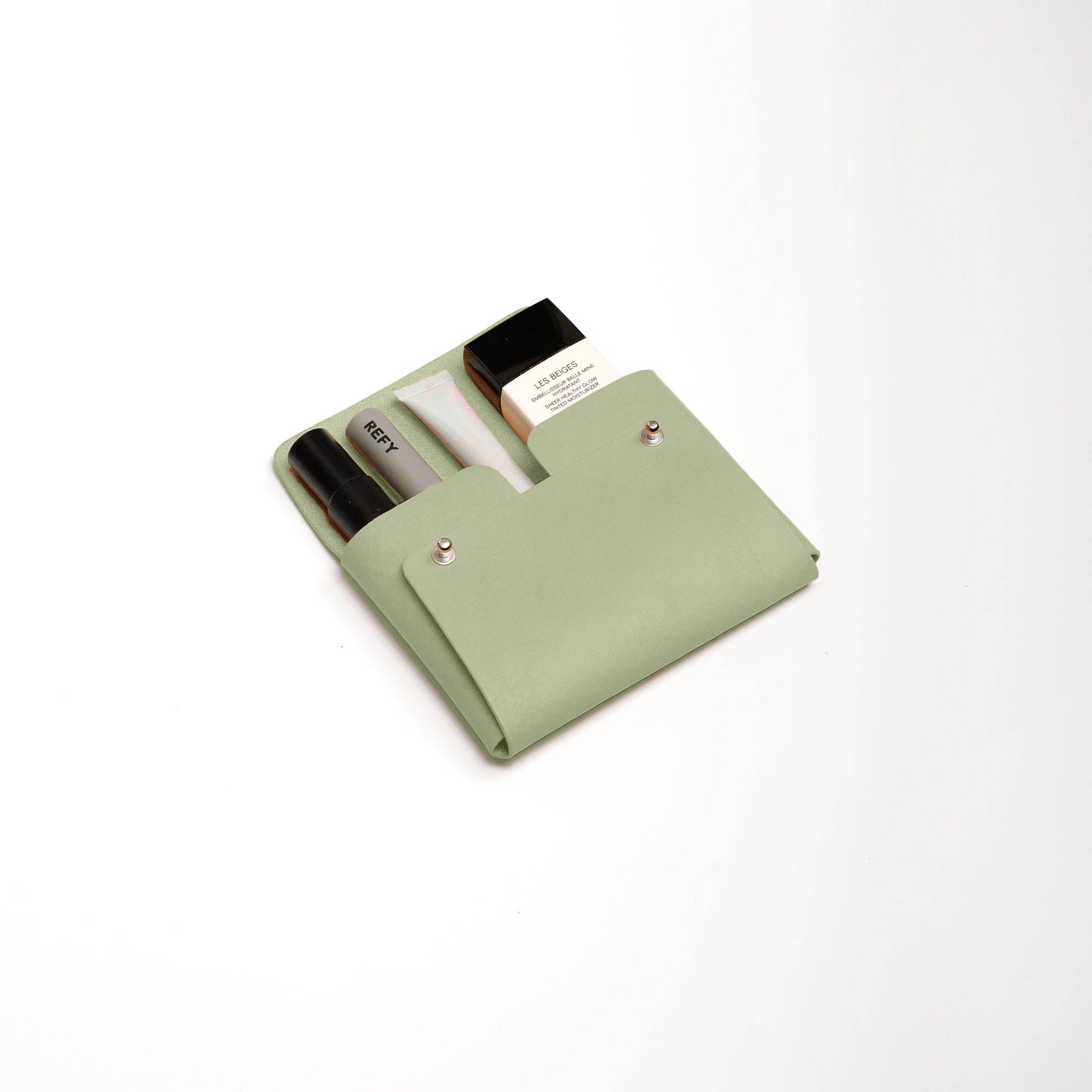 Suede Medium Pouch | Sage