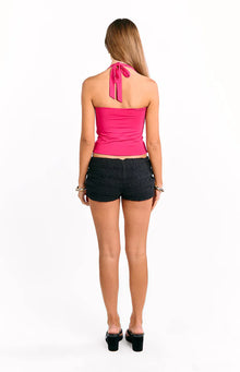 Prescilla Halter Top | Pink Orchid