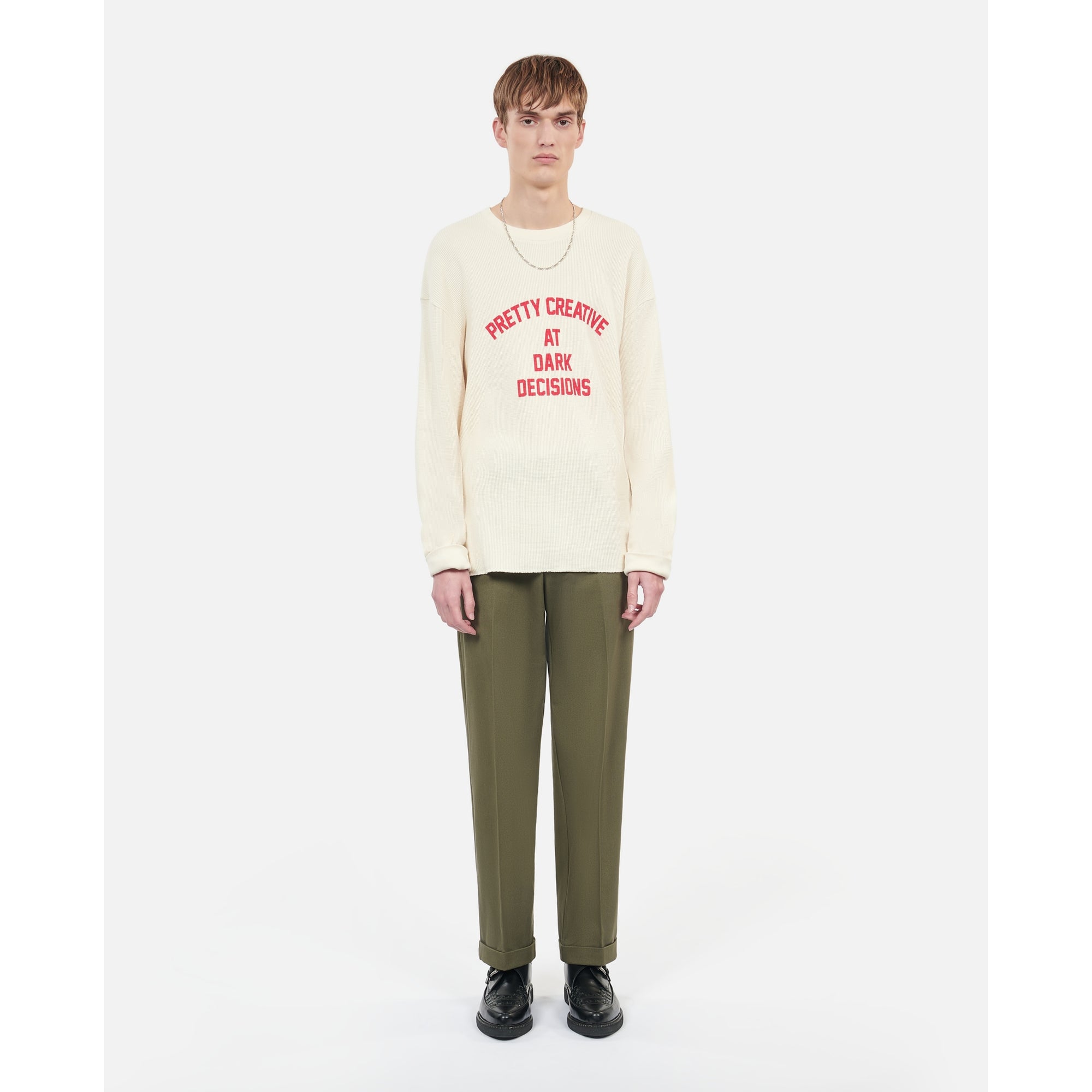 Pretty Creative Serigraphy Sweatshirt | Men | Ecru