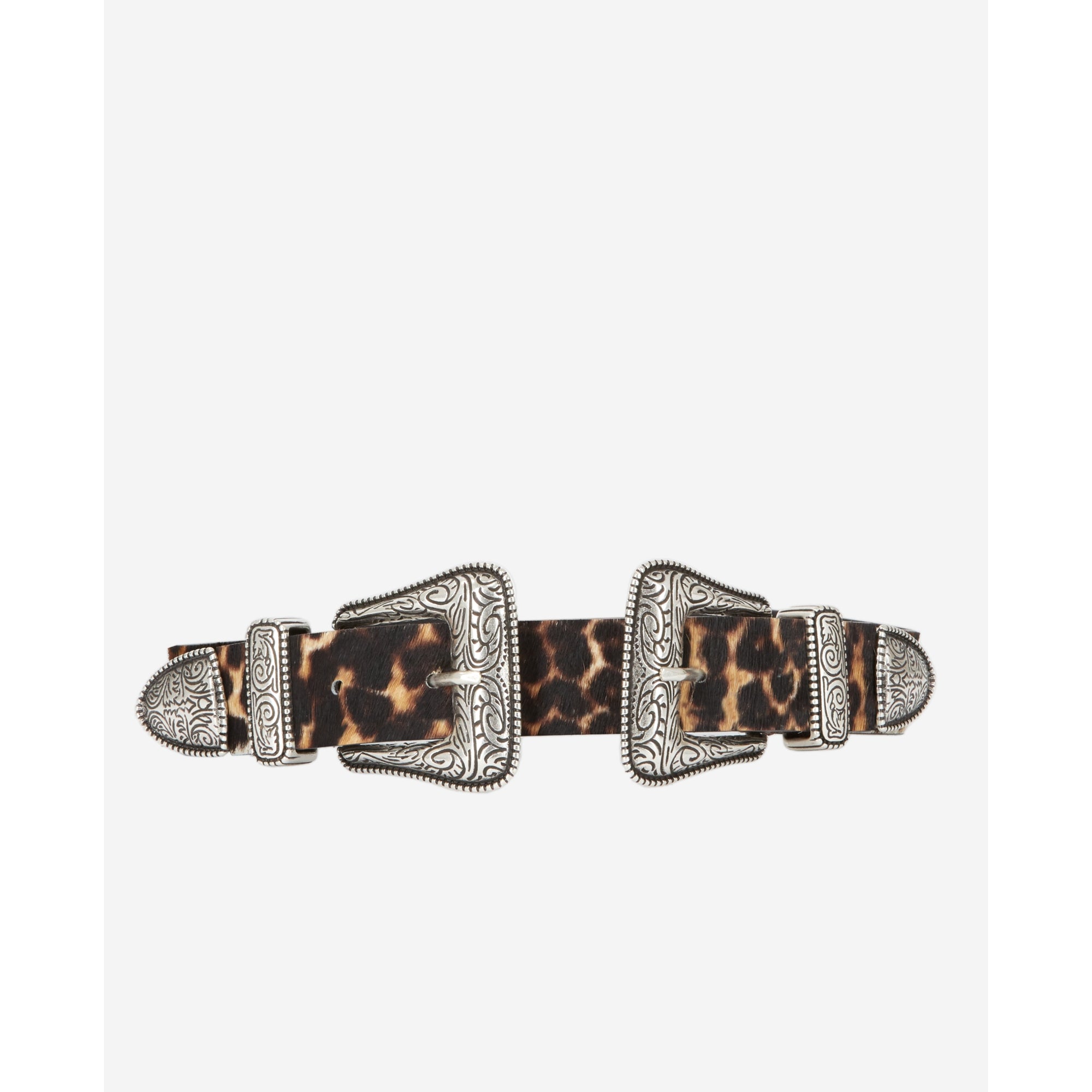 Print Leather Belt | Women | Leopard