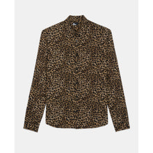 Print Silk Shirt With Classic Collar | Men | Leopard