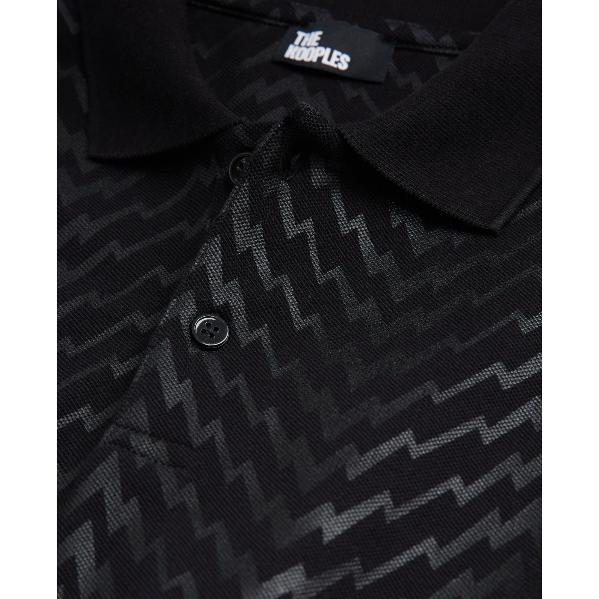 Printed Polo Shirt | Men | Black