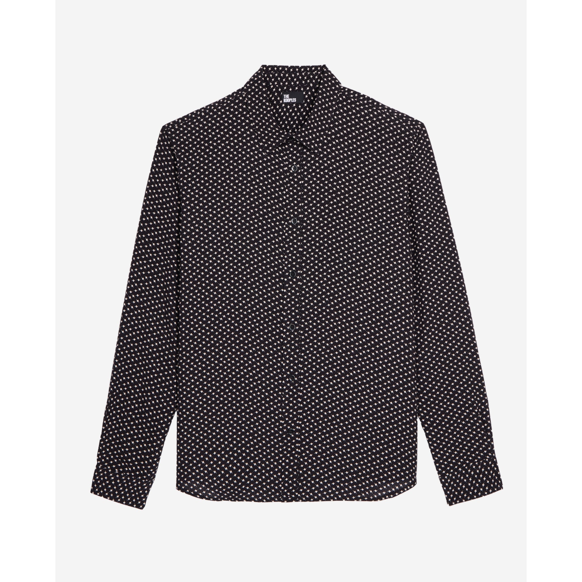 Printed Shirt | Men | Black x White