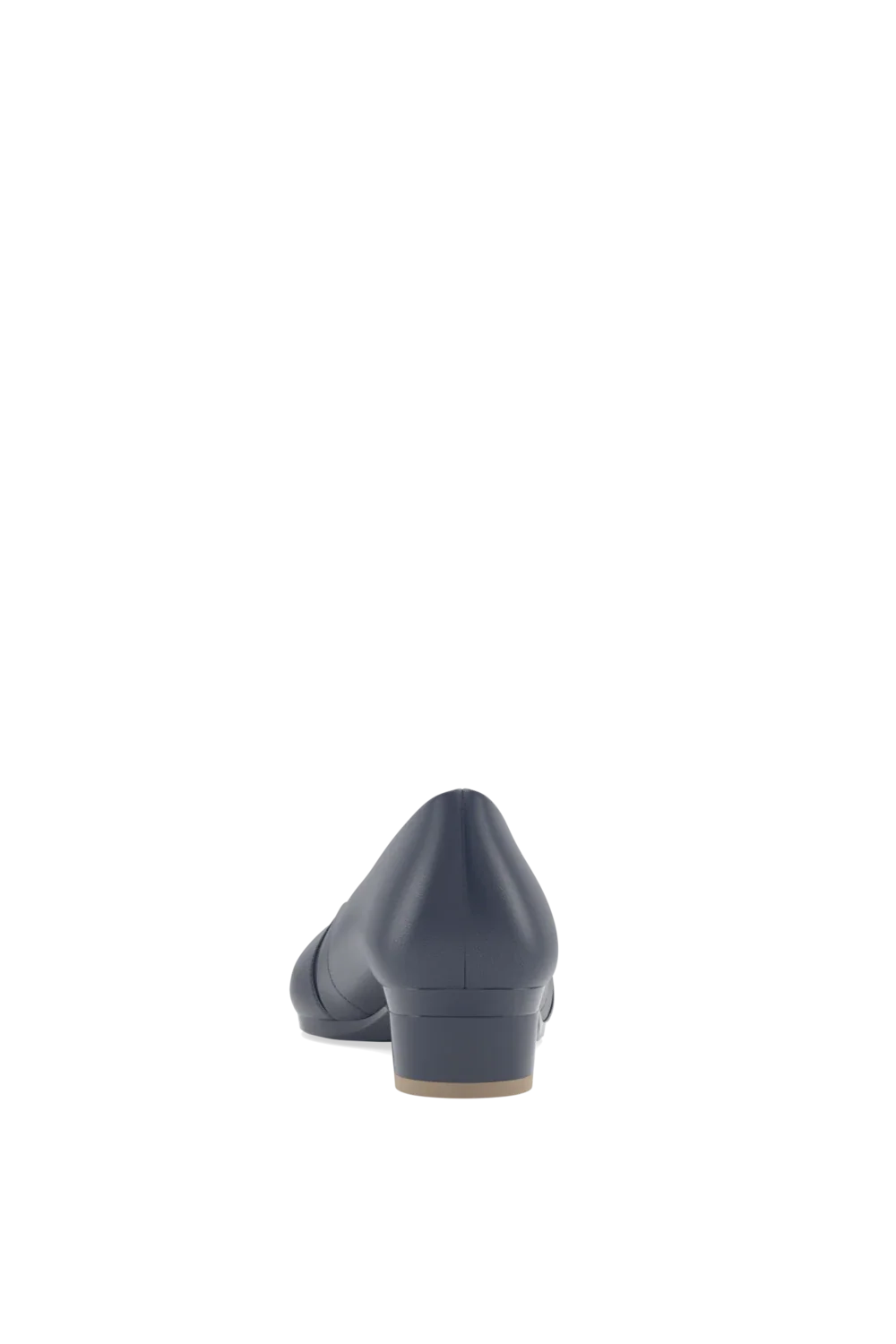 The Panel Pump | Navy Leather