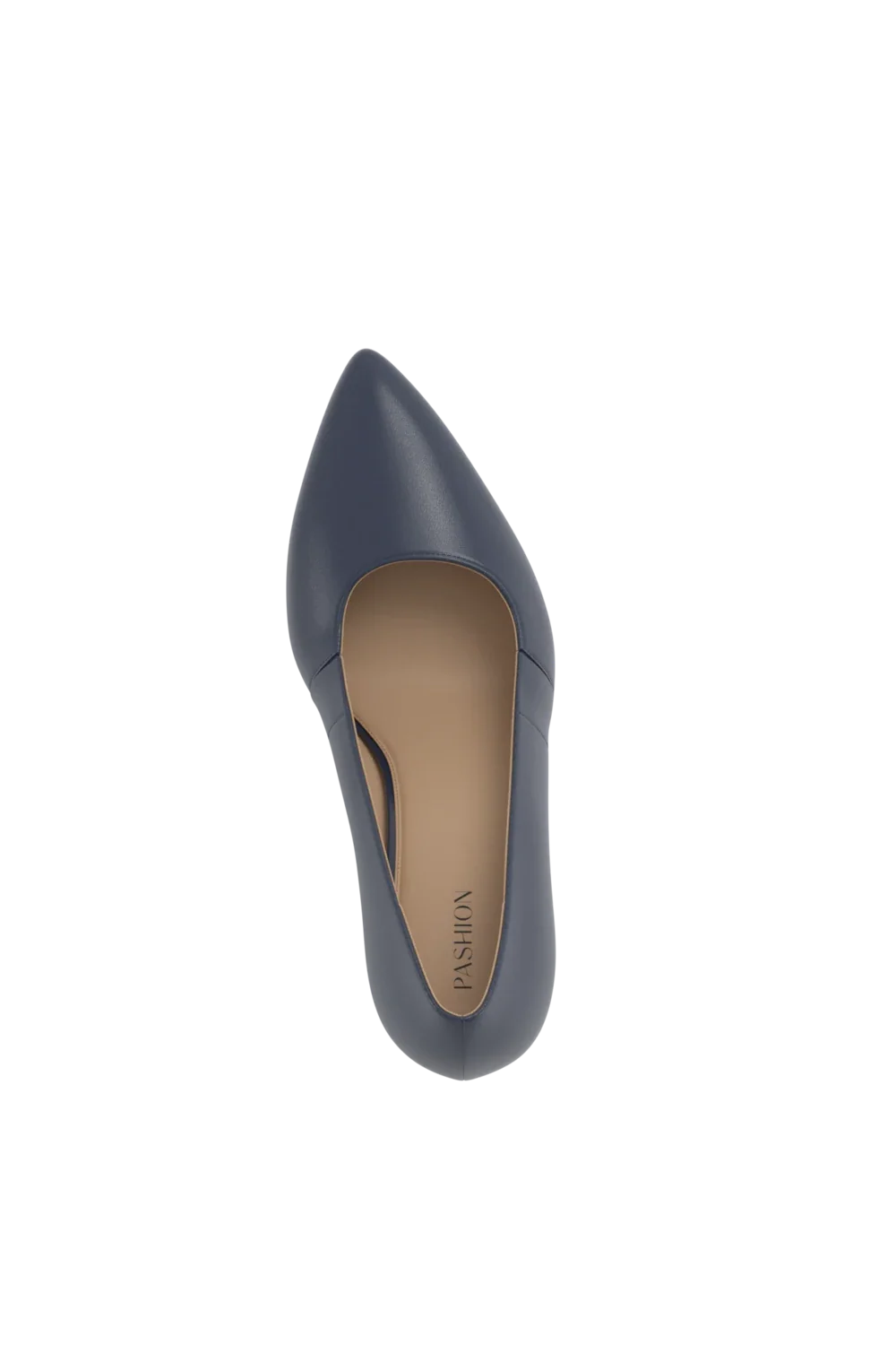 The Panel Pump | Navy Leather