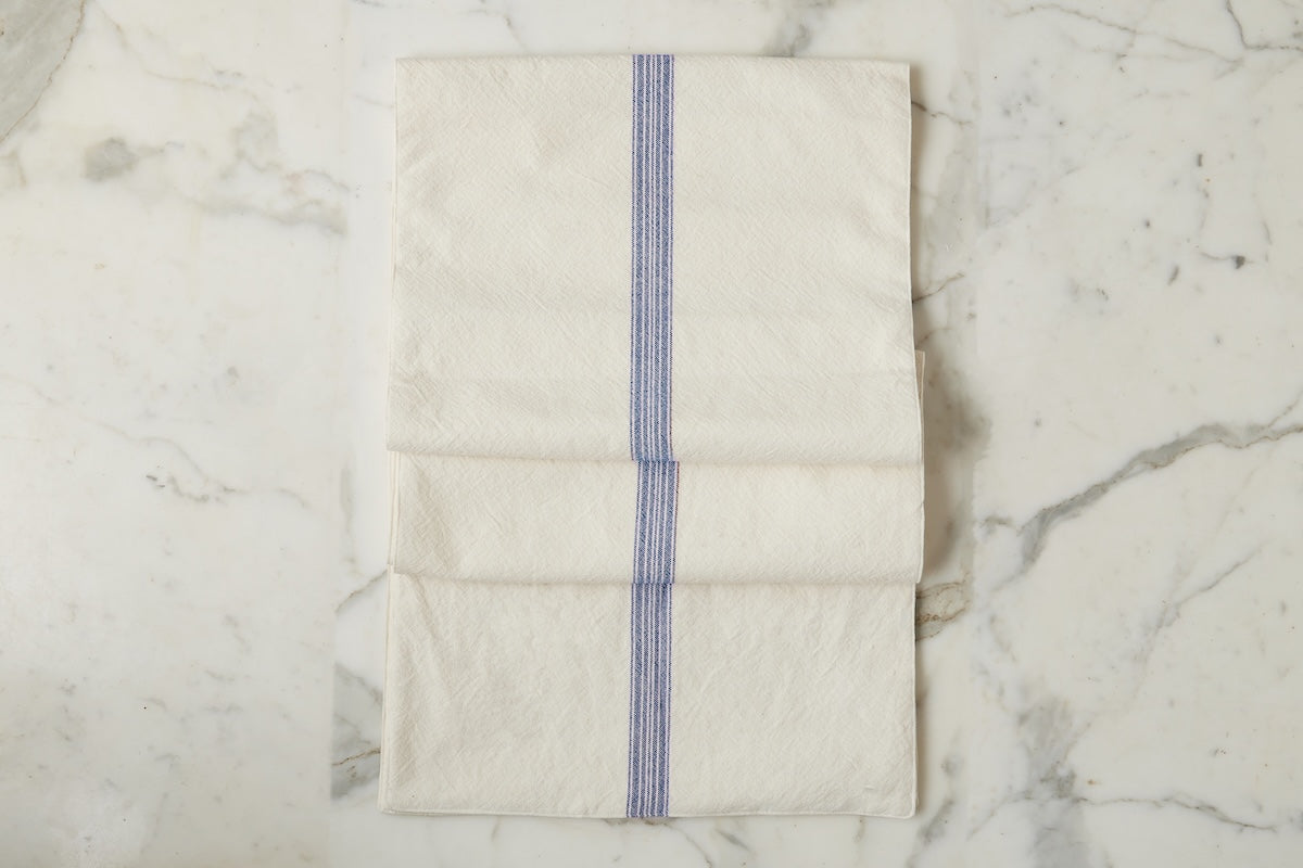 Table Runner | Vintage Navy Blue Stripe