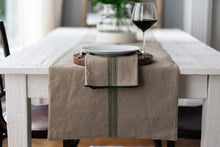 Dinner Napkins | Vintage Spruce Green Stripe | Set of 4