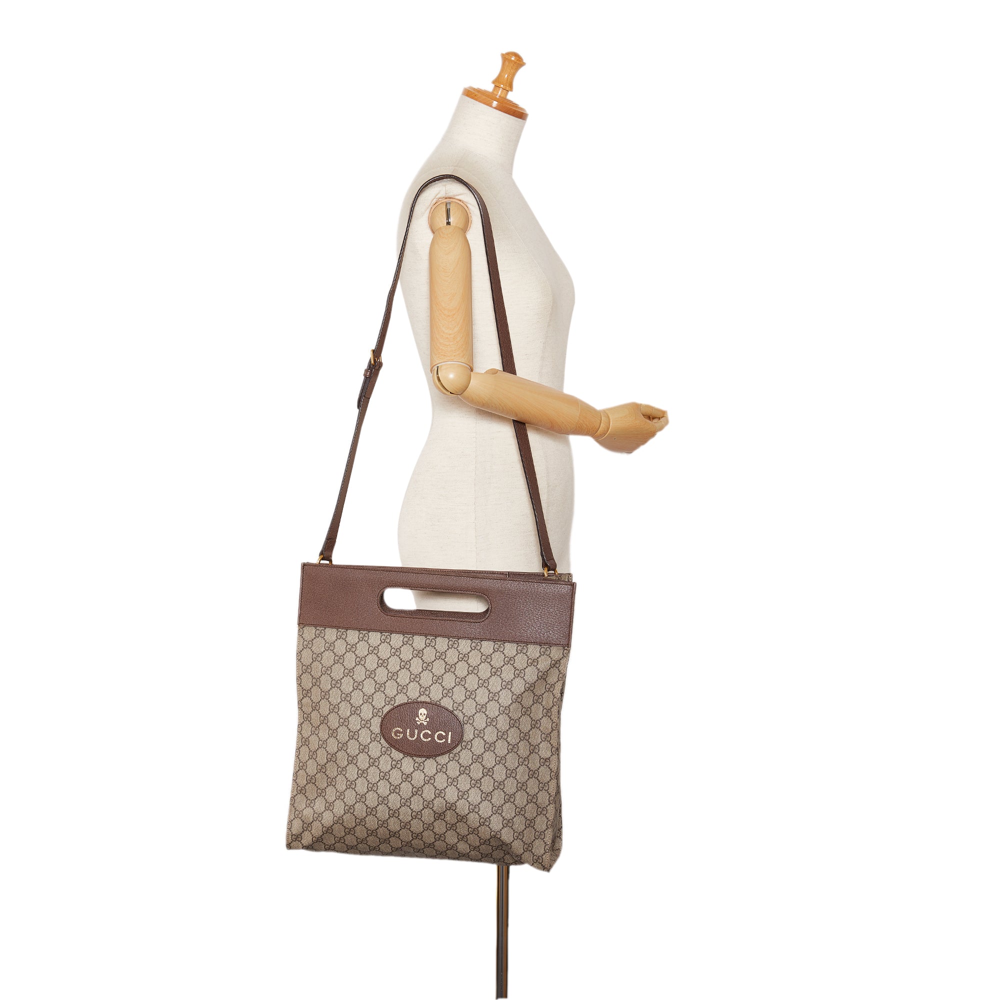 Gucci Pre-Owned GG Supreme Neo Vintage Soft Tote | Women | Brown x Beige (V2)