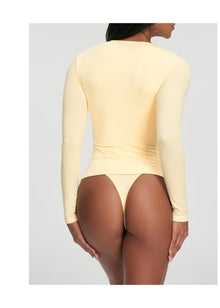 Quarter Zip Long Sleeve Top | Lemon Meringue