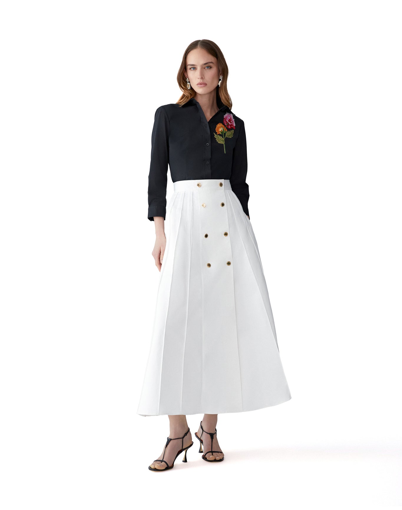 Embroidered Icon Shirt | Black Multi