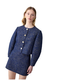 Arc Sleeve Crewneck Jacket | Midnight Multi