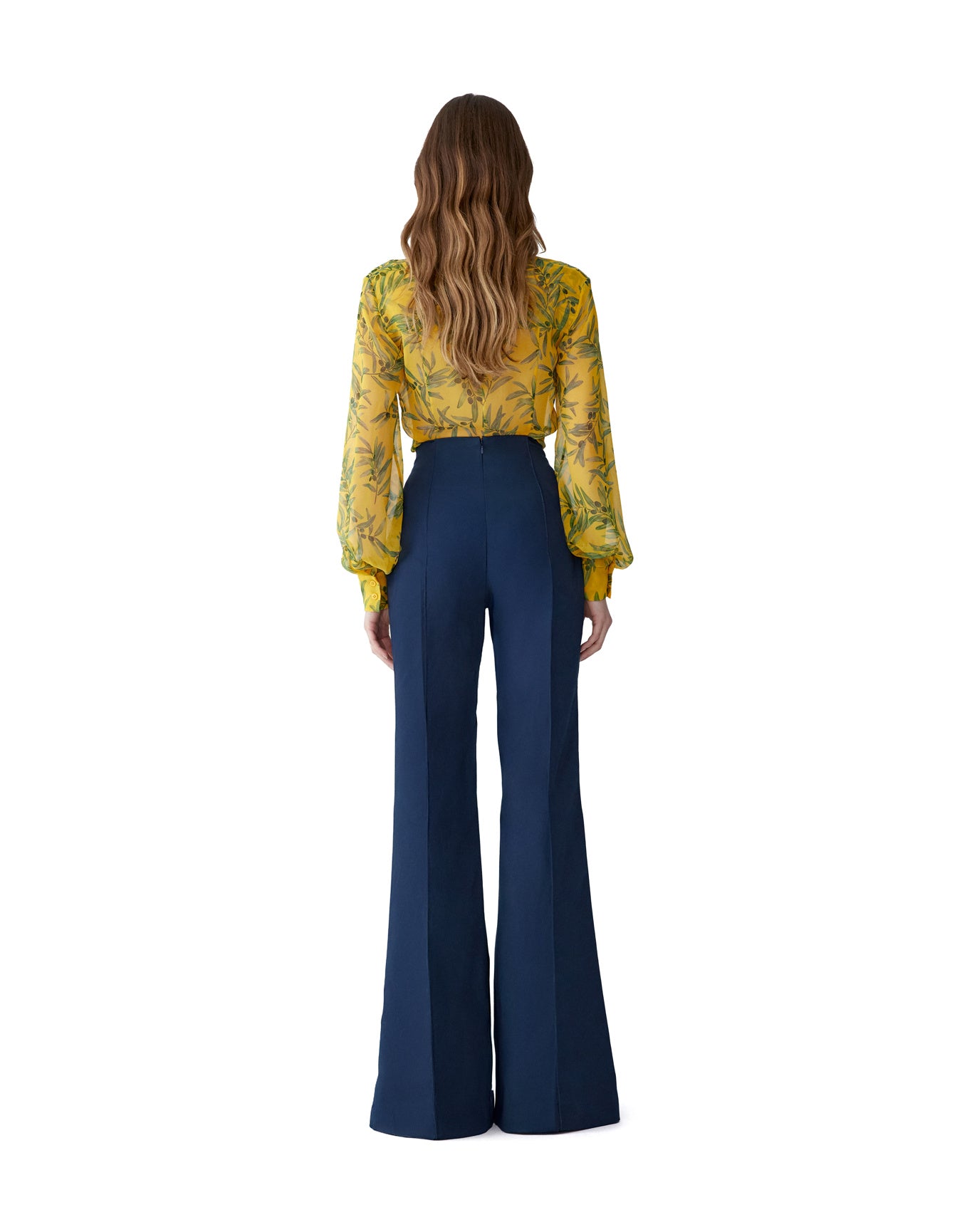 Long Sleeve Button Down Top | Daffodil/Multi