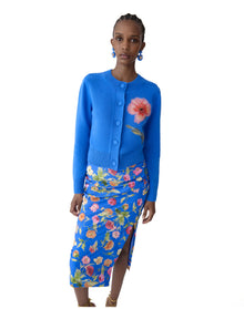 Ruched Midi Skirt | Bluebell Multi