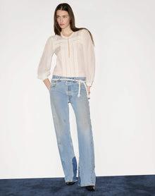 Womens | Tate Long Sleeve Blouse | Ivory