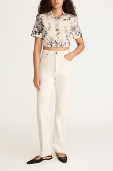 Emblem Fleur Blouse | Ivory Combo