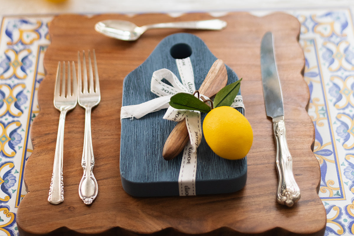 Mini Appetizer Board | Denim Blue | Small
