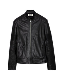 Men | Lean Biker Leather | Anthracite
