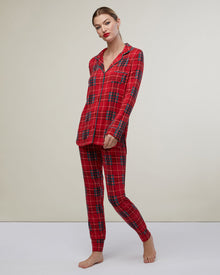 Long Sleeve Pant Jersey Pajamas | Red