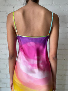 Rococo Sand | Aimee Long Dress | Watercolor Rainbow
