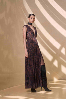 Rococo Sand | Aine Long Dress | Brown