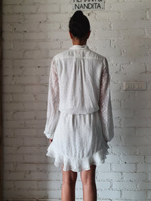 Rococo Sand | Aria Short Dress | White