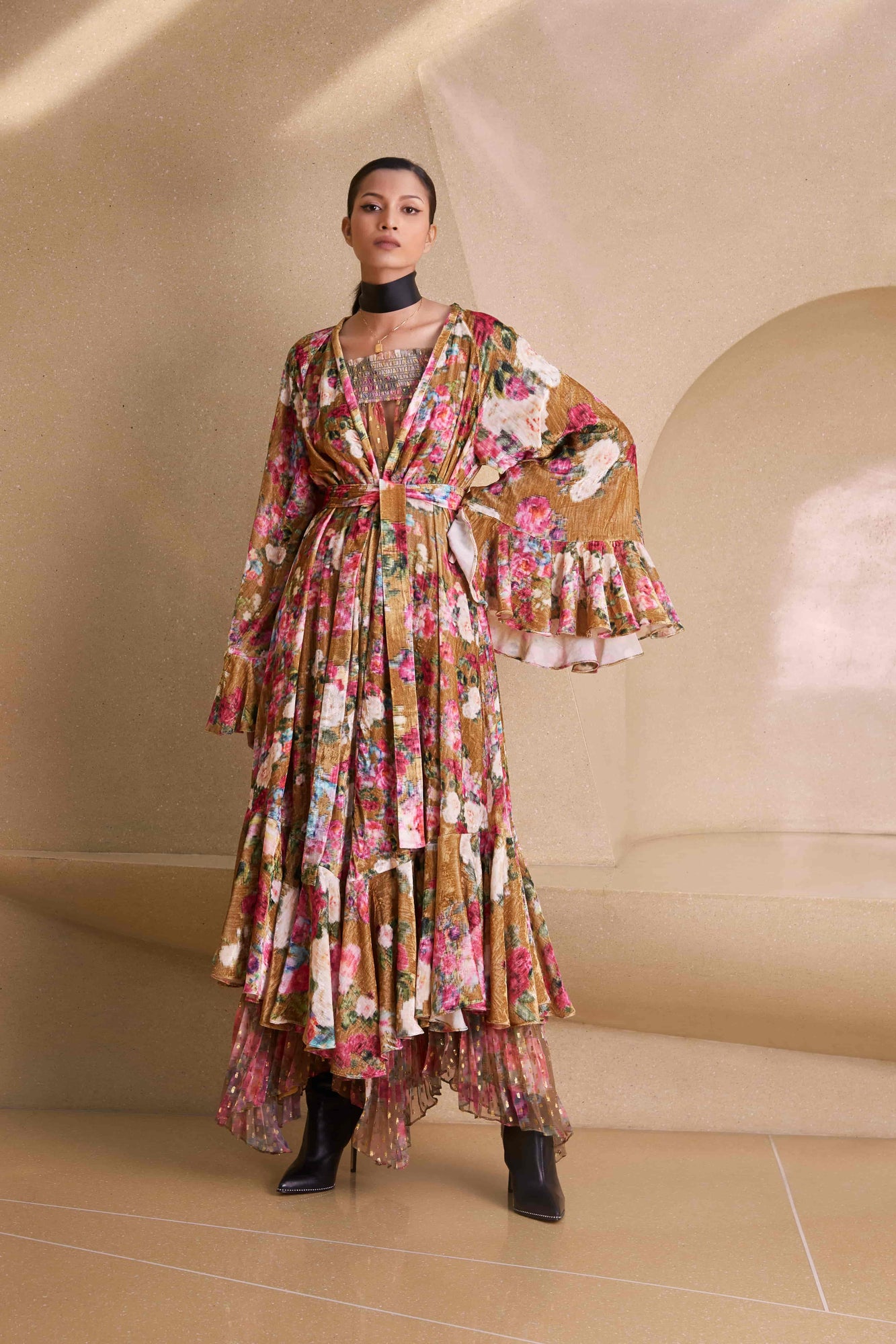Rococo Sand | Avar Cape | Ochre Multi