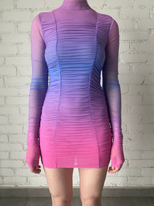 Rococo Sand | Blake Short Dress | Purple/Pink Ombre