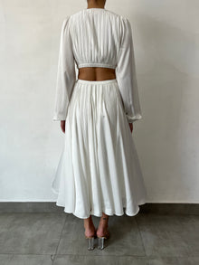 Rococo Sand | Bree Midi Dress | White