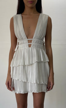 Rococo Sand | Bree Short Dress | White