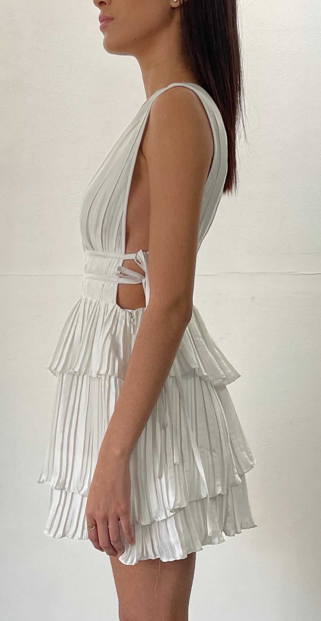 Rococo Sand | Bree Short Dress | White