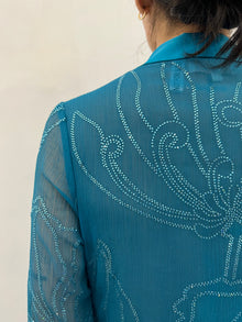 Rococo Sand | Cari Shirt Dress | Teal