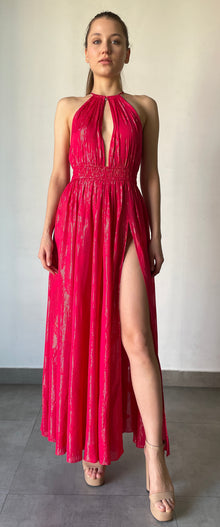Rococo Sand | Cari Fca Maxi Dress | Fuchsia