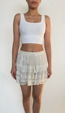 Rococo Sand | Cia Short Skirt | White