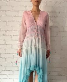 Rococo Sand | Ciel Highlow Dress | Blue/Pink