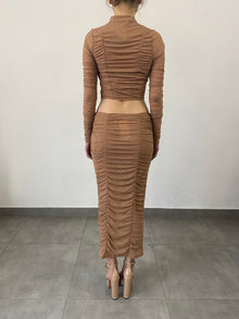 Rococo Sand | Dream Midi Skirt | Nude