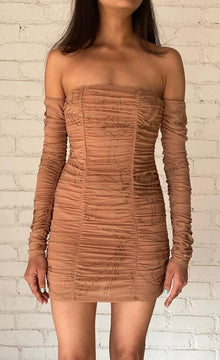 Rococo Sand | Dream Midi Dress | Nude