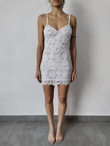 Rococo Sand | Eliza Mini Strap Dress | White
