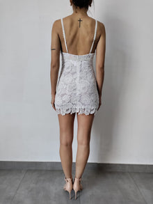 Rococo Sand | Eliza Mini Strap Dress | White