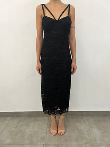 Rococo Sand | Eliza Midi Dress | Black