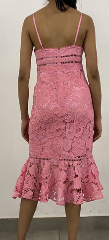 Rococo Sand | Eliza Midi Dress | Pink