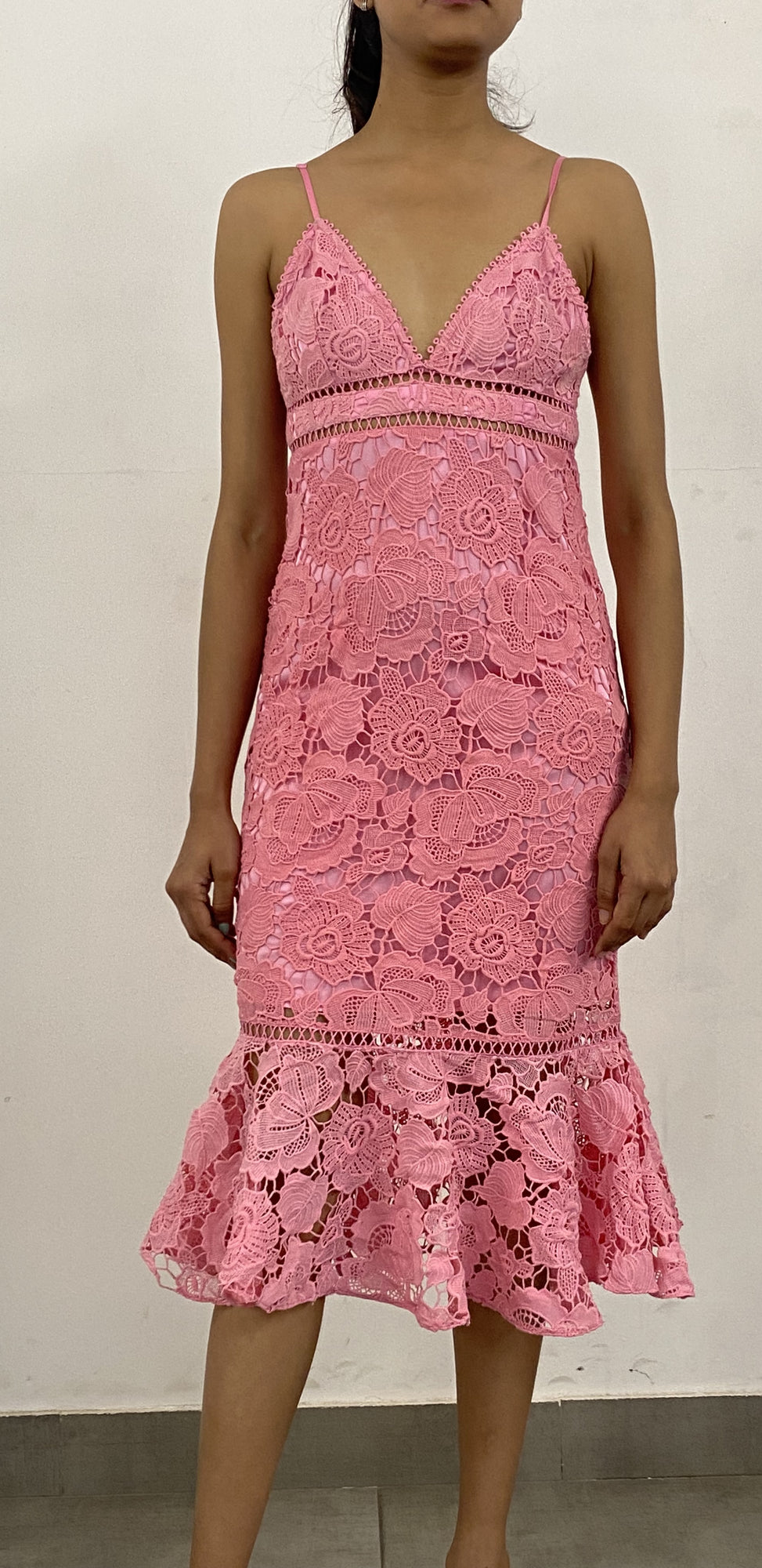 Rococo Sand | Eliza Midi Dress | Pink