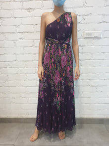 Rococo Sand | Elsa Floral Long Dress | Purple