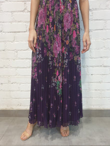 Rococo Sand | Elsa Floral Long Dress | Purple