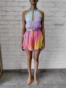 Rococo Sand | Evie Romper | Rainbow