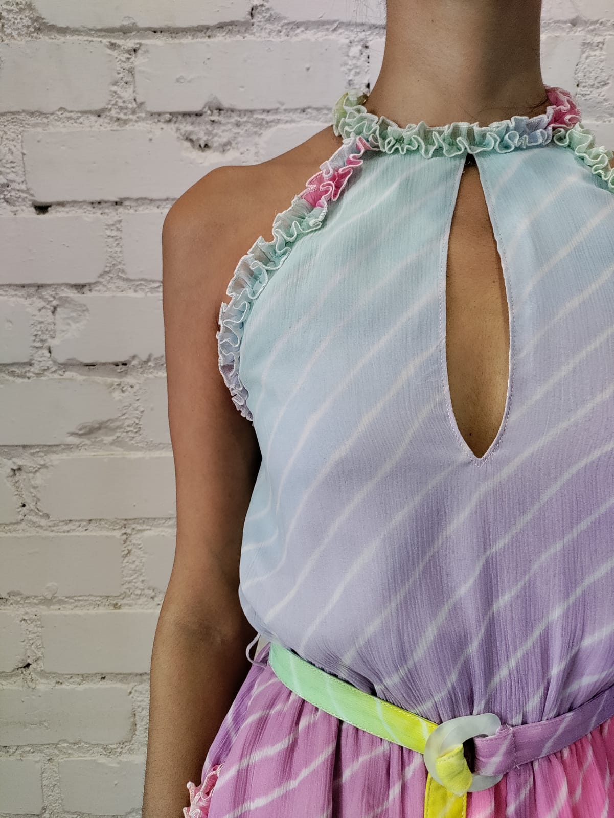 Rococo Sand | Evie Romper | Rainbow