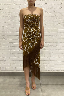 Rococo Sand | Fia Midi Dress | Brown