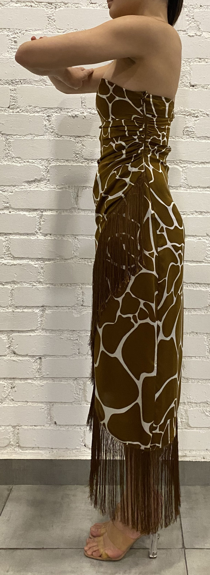 Rococo Sand | Fia Midi Dress | Brown